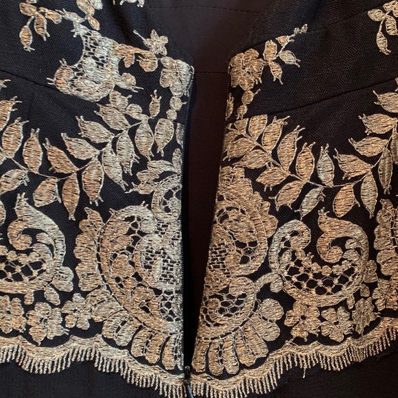 Badgley Mishka gilded lace evening gown- gorgeous! - Picture 6 of 16